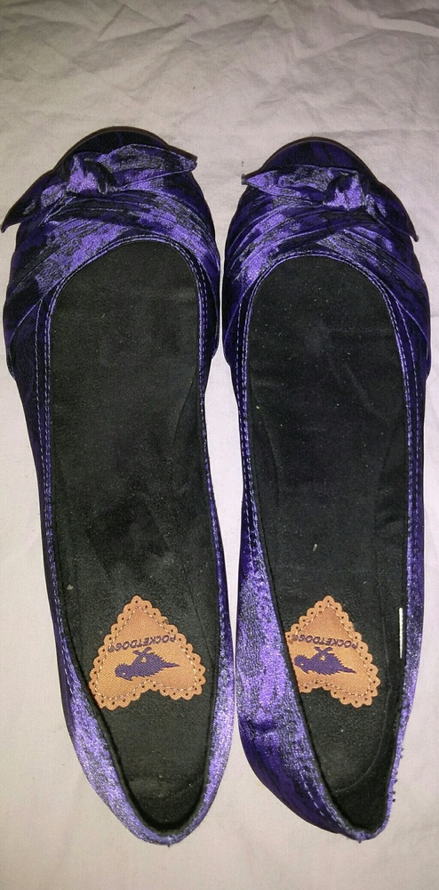 RocketDog Black&Purple Flats Size 9M